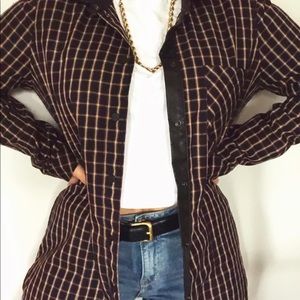 perfect layering plaid button up